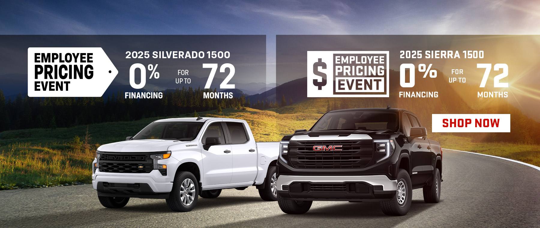 Promotional banner with "View All Offers Here" text, featuring three showcased cars in a lit urban setting.