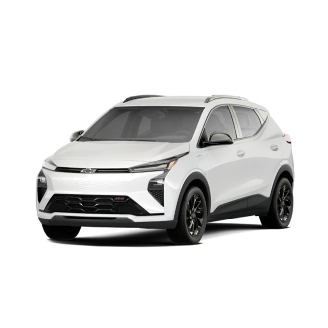 A white Chevrolet Blazer SUV on a plain white background, viewed from the front left side. The vehicle has sleek lines, a distinctive grille, and modern headlights, giving it a sporty appearance.